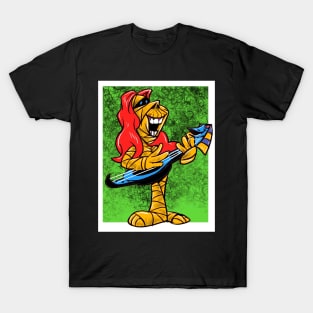 Mummy Girl with Guitar T-Shirt